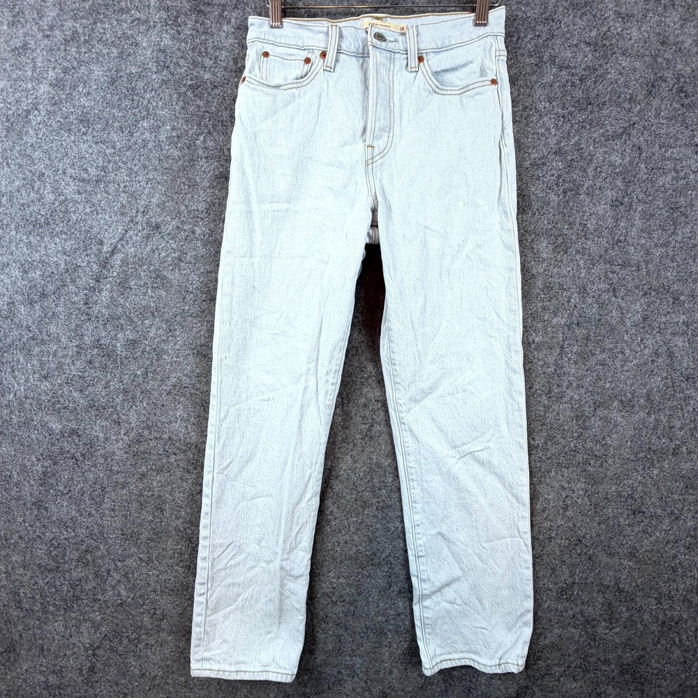 Levi's Jeans Womens 26 Blue Denim Light Wash Mid Rise Wedgie Straight Leg Casual